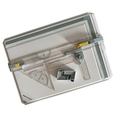 Planche à dessin A3, Table à dessin, pinces carrées, rapporteur, ensemble