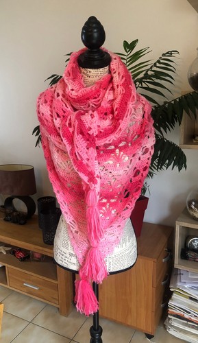 Châle fait main crochet - fait, au