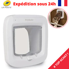 Porte à puce Électronique pour Chat Chatière à Piles Installation Facile