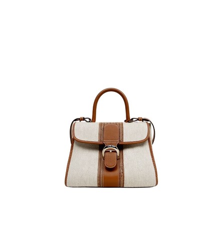 Delvaux sac toile beige - delvaux, en