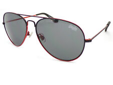 Superdry Heritage Soleil Noir Mat/Rouge Brillant Avec Gris CAT.3 Verres 025