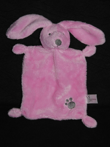 Doudou plat lapin - , rose