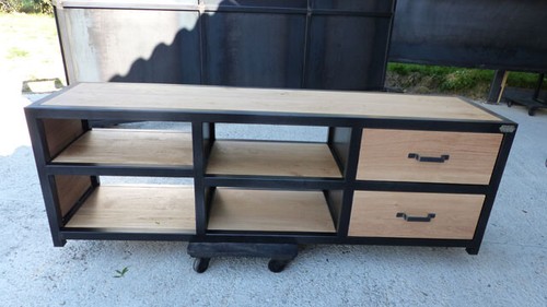 Meuble design industriel 4 - tv,