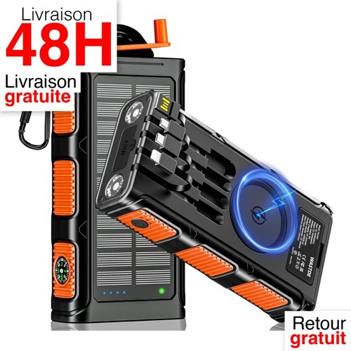 Batterie externe solaire - batterie,