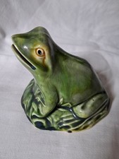 Tirelire à  casser / Piggy bank , Onnaing, Grenouille en Barbotine circa 1900.