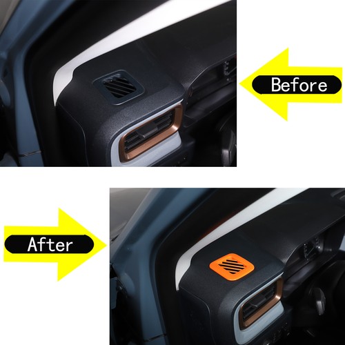 2pcs orange interior - interior, dashboard