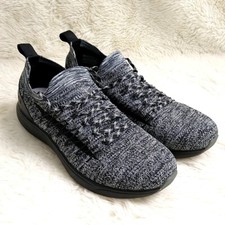 Traq by Alegria Womens sz 41 Synq Knit Tennis Shoes Slip On Lace Up Walking