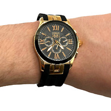 CERRUTI 1881 - ROSE GOLD  - WATER RESISTANT 5 ATM - BLACK DIAL - Ø44MM