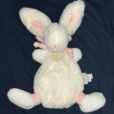 Doudou Et Compagnie, Lapin / Rabbit Candy 20 cm ~ White/Pink, DC1239 ~Pre owned