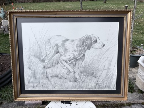 Grand dessin original - , chien