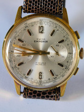 VINTAGE SWISS EMPEROR CHRONOGRAPH WATCH
