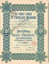Le Foret Forgé et l'Outillage Mécanique 1921