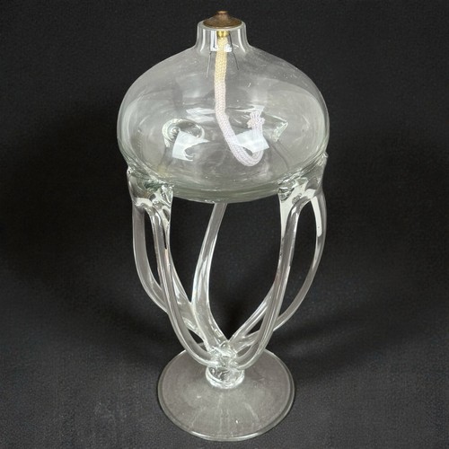 Lampe huile verre soufflé - lampe,