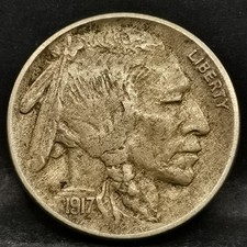 5 CENTS BUFFALO NICKEL 1917