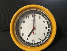 Pendule Horloge murale VEDETTE Transistor jaune Space FOR PARTS ONLY