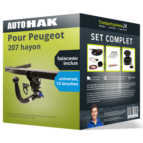 Attelage amovible auto - amovible,