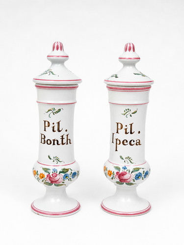 Pair antique ceramic - antique,