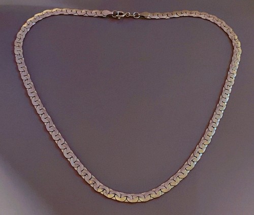 Beau collier argent maille