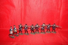 TIN PLATE LOT OF 9 SOLDIERS NAPOLEON INFANTRY