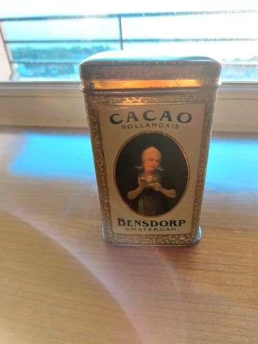 Ancienne boite metal cacao - boite,