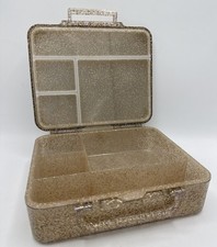 Pottery Barn Kids Ultimate Leakproof Bento Lunch Box Gold Glitter NEW OTHER 