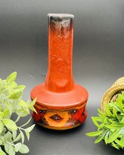 Vase en céramique italienne rouge signé Meloni S. Marino - 662007