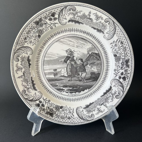 Ancienne assiette parlante - assiette,