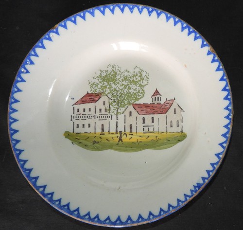 Assiette ancienne faïence - , de