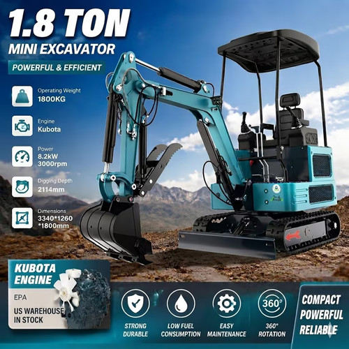 Mini excavator ton digger - excavator,