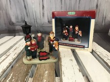 Lemax Village Porcelin Carolling with Violinist Collection Holiday Decoration