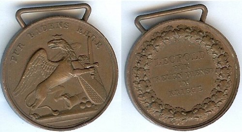 Médaille bade 1849 - bade,