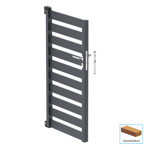 Portail jardin aluminium - de,