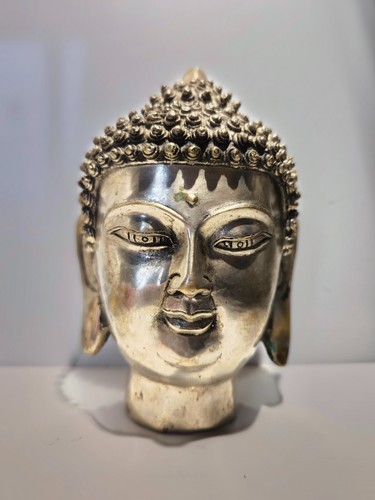 Tête bouddha métal - de,