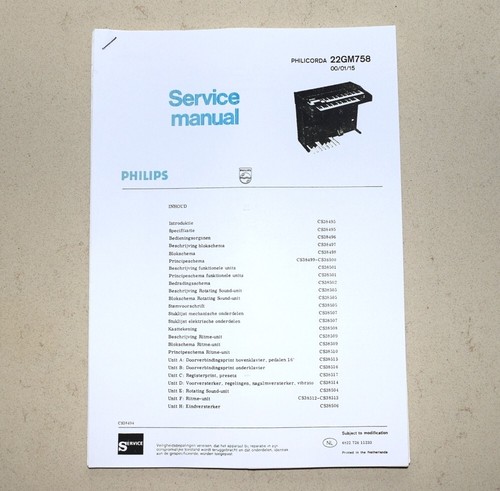 Philips 22gm758 philicorda - philips,