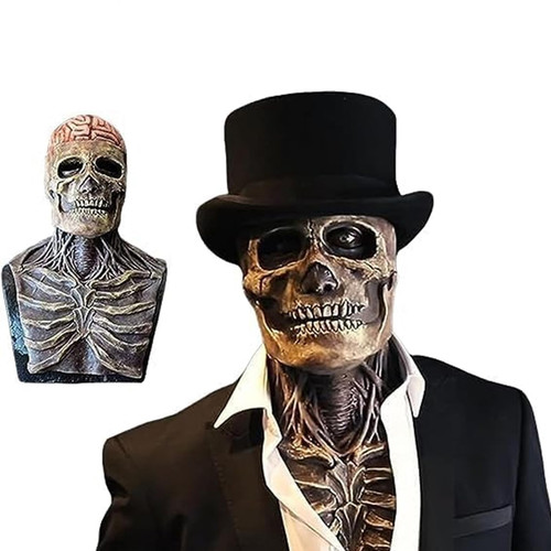 Masque tête mort halloween - masque, de