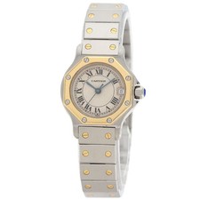 CARTIER Santos Octagon SM Watches 187903 Stainless Steel/SSxK18YG Ladies