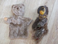 + 2 Antique Animal Puppets: Pooh and Monkey +