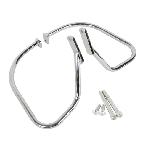 Saddlebags guard rail crash - saddlebags,
