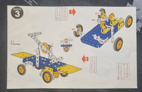 Meccano ancien manuel boite - meccano,