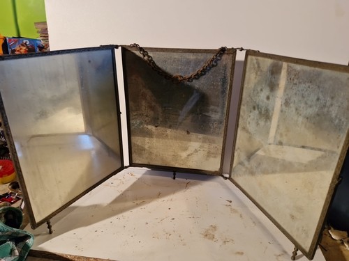 Miroir barbier triptyque - barbier,