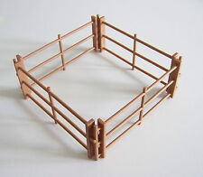 PLAYMOBIL (T2203) EQUESTRE - 4 Grande Barrières Marron Clair 3855 3856 4185 4190