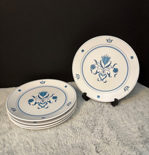 Vintage Noritake Progression Blue Haven 9004 8.25" Salad Plate Set of 5