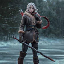 Ciri The Witcher Figurine