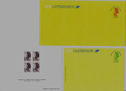Lot entiers postaux ptt - lot,