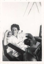 OLD GUIANA PHOTO ~1950 AROUND OYAPOCK YOUNG WOMAN AND HER PARROT