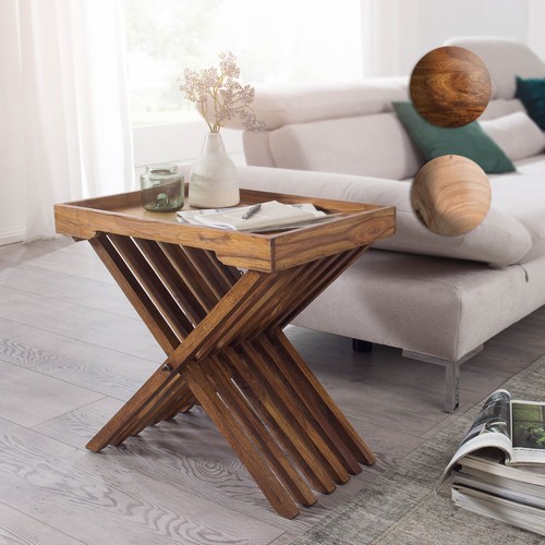 Finebuy table appoint bois - table, d'appoint