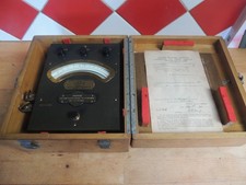 APPAREIL DE MESURE ELECTRIQUE ANCIEN WATTMETER WESTON USA 1901 EN COFFRET BOIS