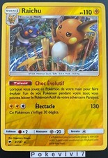 Pokemon Card RAICHU 41/147 Holo REVERSE Sun and Moon 3 SL3 FR NEW