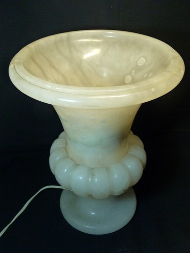Lampe albâtre art déco - lampe,