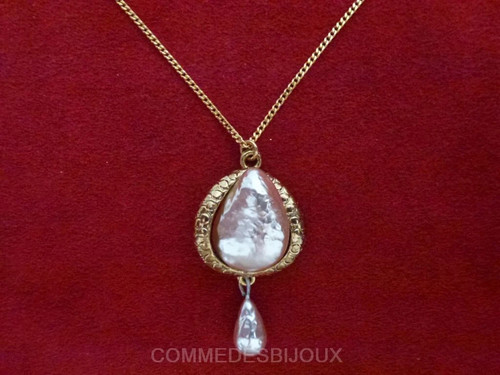 Collier vintage goutte - collier,